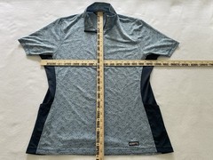 Kerrits Shirt Women Medium Aire Ice Fil Short Sleeve Print-S-Oxford Etched Horse