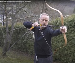 AF Archery Oak & Bamboo Tatar Recurve Bow 54″ 30lbs Traditional Horse Bow