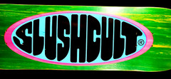 Slushcult Green Logo Fullsize Normal Skateboard 8.5″ Deck Slush Cult