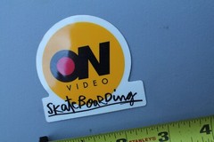 ON Video Magazine 411 Clear Classic Original Z85B Vintage Skateboarding STICKER