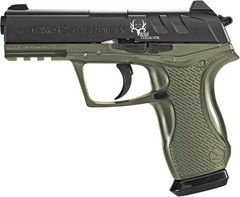 Gamo Bone Collector CO2 .177 Caliber/BB Dual Ammo Air Pistol, Black/OD Green