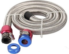 3 FT 6AN 3/8″ ID Fuel Line Stainless Steel Braided Hose Kit, With 3/8″ ID, 3FT