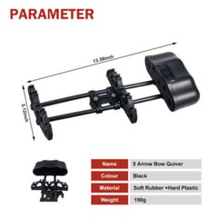 5 Arrow Bow Quiver Compound Bow Crossbow Quivers Hunting Archery Arrows Holder