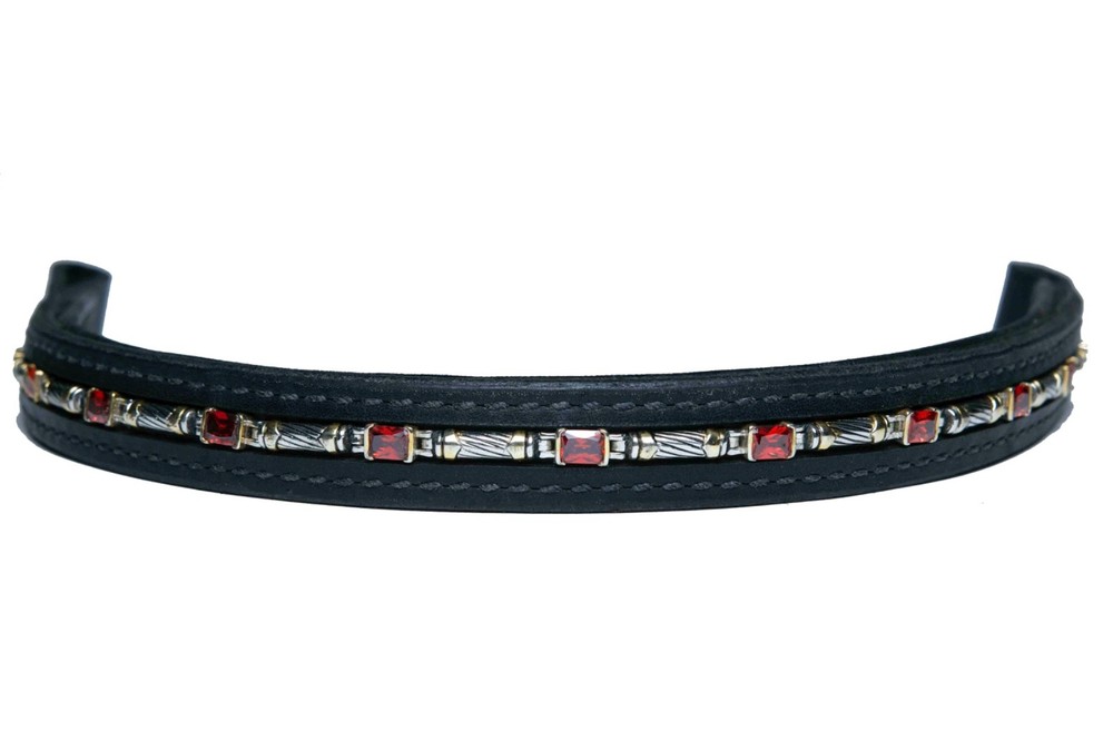Browband Cable Drk Orange – People On Horses – (3) 17″ 3/4″ – (1) 16″ 3/4″