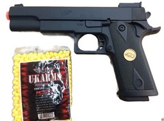 SUPER QUALITY SPRING AIRSOFT GUN PISTOL WITH FREE BB’S 1000 BULLETS