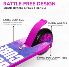Stunt Scooter for Kids Ages 6-12 8-12 Years | Freestyle Pro 360° | Aluminium Dec