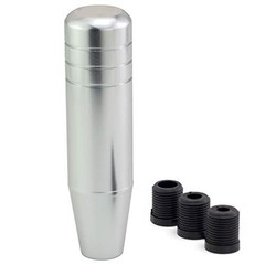 5.12″ Weighted Gear Knob Shifter Handle, Aluminum Alloy Car Stick Shift Silver