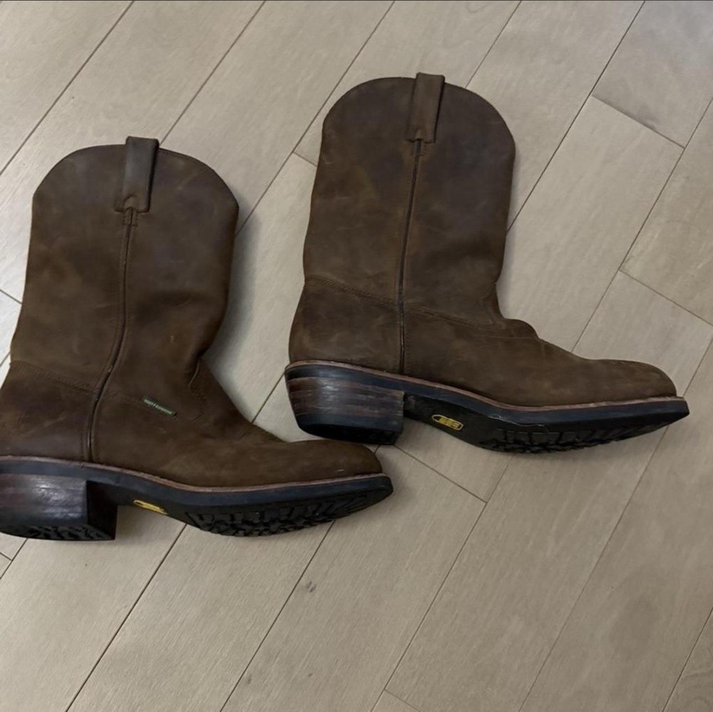 Dan Post Albuquerque Brown Cowboy Boots Western Equestrian Riding Boots 12.5