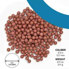 500PCs 1/2″ Inch Biodegradable Slingshot Ammo Precision Hard Clay Balls