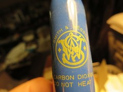 Smith and Wesson air gun accessories. Pellets, co2,(1970s) and B-Bs (later prod)