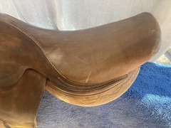Zaldi Sirocco Leather Saddle Made In Salamanca Spain 17.5”