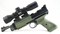 Crosman 2240 Grips Dual Rail Kit Right Hand Target Grip Picatinny 20mm OD Green