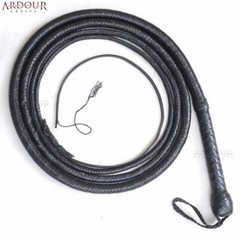 Kangaroo Hide Bull Whip 04 to 16 Feet, 16 Plaits Indiana Jones Bull Whip