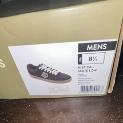 Etnies ET Rail Skate Low Shoes Black Camo, Men’s US 8.5 Medium (D)