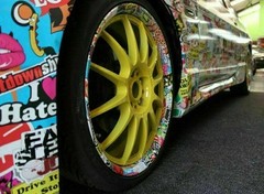 100 Pack Sticker Bomb Decals Pack Vinyl Roll Car Skate Skateboard Laptop Luggage
