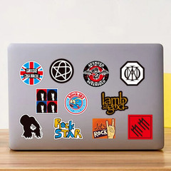 100pcs Classic Rock Band Stickers Waterproof Music Decals for Laptop Guitar