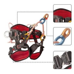 Climbing Half Body Harness Rope Arborist Saddle Tree Bridge Caving Rescue
