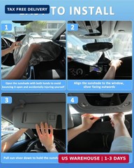 for Honda Civic 2006-2011 Windshield Sun Shade – 4 Layers Car Sunshades for Fron