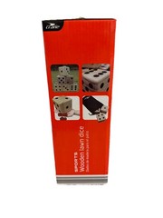 Crane Sports Wooden Lawn 3.5” Dice (6) w/ Bag Dice Game Yard Outdoor Large Roll