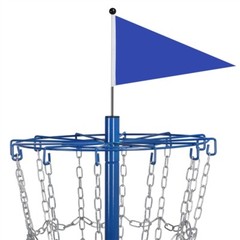 Portable Disc Golf Basket Practice Game Target Cross Chain Outdoor Trapper Blue