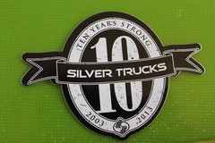 Silver Skateboard Trucks 10 Years Strong 2013 Z36B Vintage Skateboarding STICKER