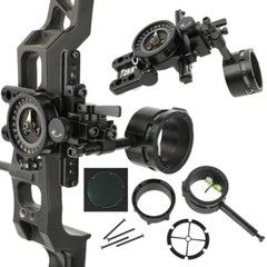 1 Pin Compound Bow Sight Pointer Adjustable Lens Adaptor 4x 6x 8x Scope Sight