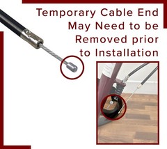 34″ Replacement Brake Cable For Medical Rollator, Walker and Folding Wheelchairs