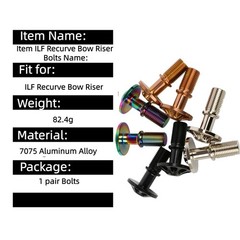 2X ILF Recurve Bow Riser Screw Mounting Limb Thread Screw Longbow Shooting Hunt
