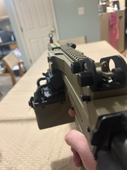 Cybergun x FN M249 MINIMI «Featherweight» Airsoft Machine Gun W/ A&K 1500rd Box