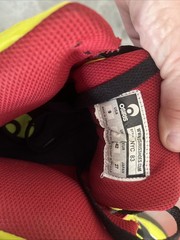 Osiris NYC 83 red ,black &yellow skateboarding shoes #skateboarding #y2k