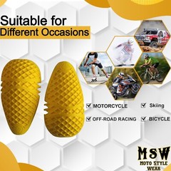 CE-1 Rated Elbow Protective Pads for Motorcycle Jacket