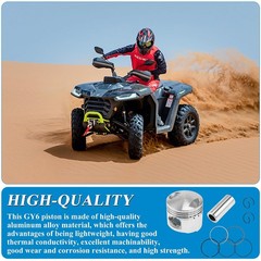 GY6 50CC 39mm Piston Ring Kit 13mm Pin 30mm Length ATV Parts GY6 80CC 100CC