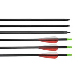 12Pcs 28/30 Carbon Arrows 7.8mm for Compound Recurve Bow Target Hunting Shooting