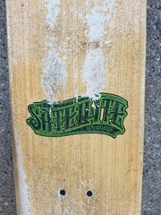 VTG Satellite Skateboard Cruiser Skulls Roses Green 31 Inches USA