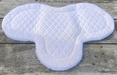 Lightly Used Wilkers US made Fleece English show pad for 16″-16.5″ saddle EUC
