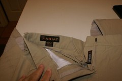 Women’s Size 26L BEIGE Ariat PERFORMER Knee Patch Breeches COTTON BLEND STRETCH
