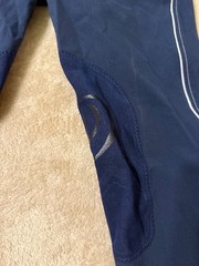 Equestrian Devon-Aire Women’s Riding Breeches Navy Knee Patch Size 34 Stretch