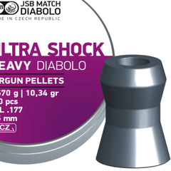 JSB Match 350 Count ULTRA SHOCK HEAVY Hollow Point 4.5mm .177 Caliber Pellets