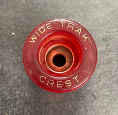 Vintage Crest Wide Track Roller Skate Wheel Clear Red