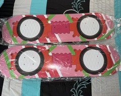 Kith For Back To The Future Skateboard 2 Of Them In Hand Ship Today Pink