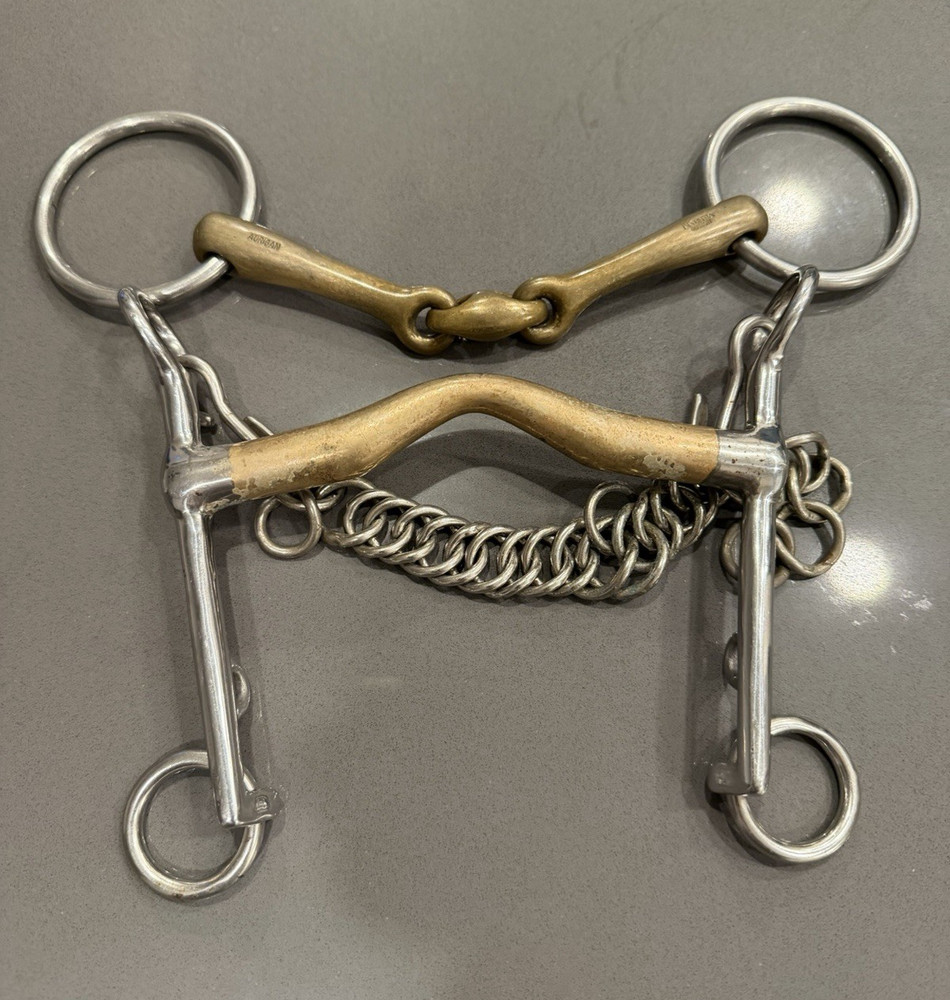 KK Ultra KK snaffle and Weymouth curb dressage Bits USED