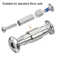 16pcs Inline Axle Bearing Spacers Skates Speed Hardware for 8mm Axle Roller