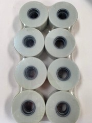 NOS Snyder Platinum roller skate 62mm wheels set of 8 Red print XFirm