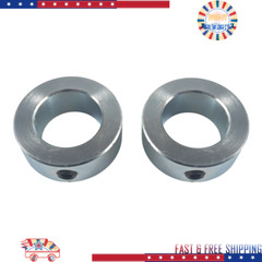 1″ Bore Solid Steel Zinc Plated Shaft Collars Set Screw Style (2PCS) NEW