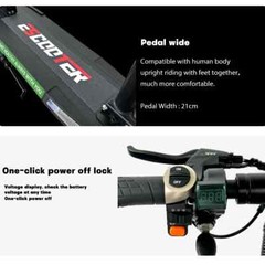 Folding Electric Scooter for Adults with 800W Motor 28Mph Off-Road with Seat CE