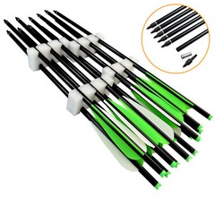6/12pcs 18-20in Crossbow Bolts Aluminum Arrows Archery Hunting Outdoor Shooting