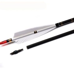 31″/33″ Spine500 Carbon Arrows with Real Turkey Feather For Compound Recurve Bow