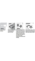 MELAPELAN Sticker/ Decal 5” Waterproof Self Adhesive Vinyl.