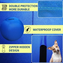 30 Inch Dog Horse Ball with 2 Covers, Giant Herding Ball for Dog Blue Heelers…
