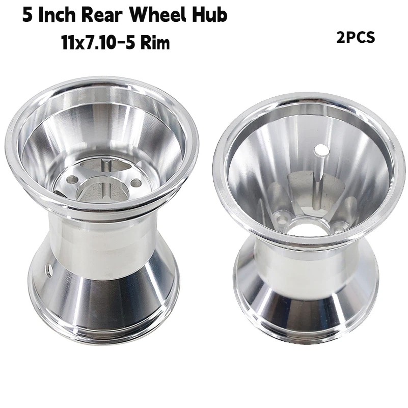 2X 5» GO KART Wheel Rim Rear 11X7.10-5 Aluminum Hub Racing Go Kart Trike Drift